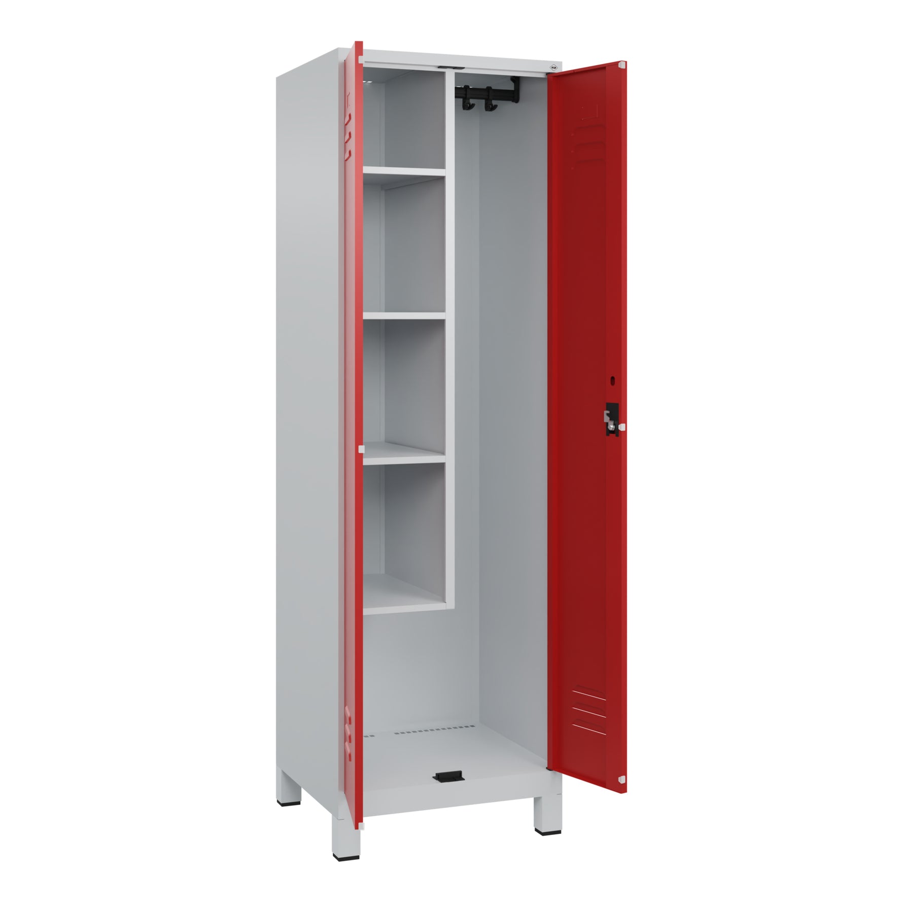C+P Putzmittelschrank Classic PLUS mit Standfuß lichtgrau – Produktbild 2