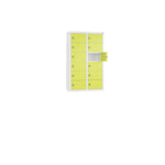 C+P Wandschließfach Intro 460 x 770 x 200 mm (B x H x T) 12 Fächer verkehrsweiß – Produktbild 6