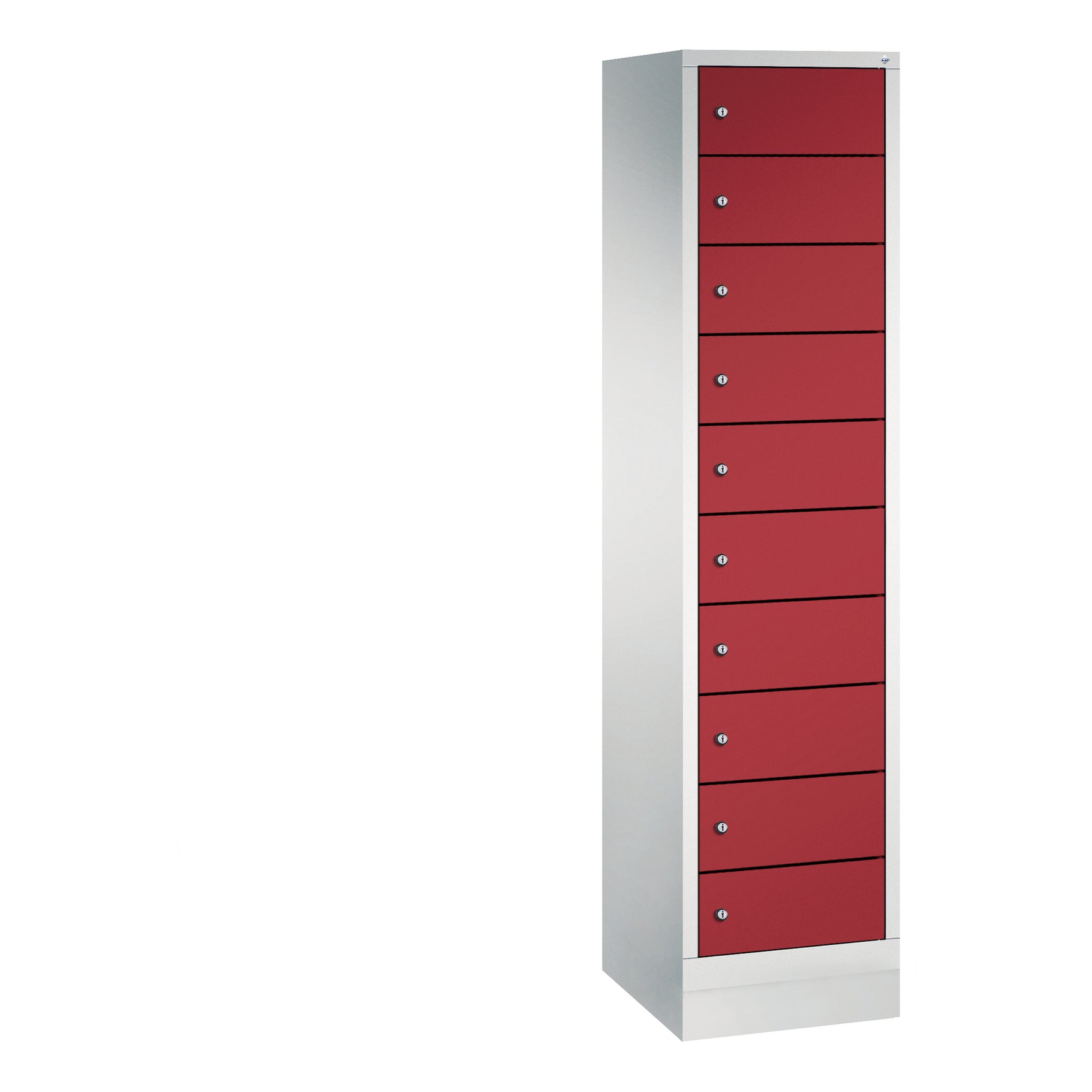 C+P Schließfachschrank Evolo48 mit Sockel 10 Fächer