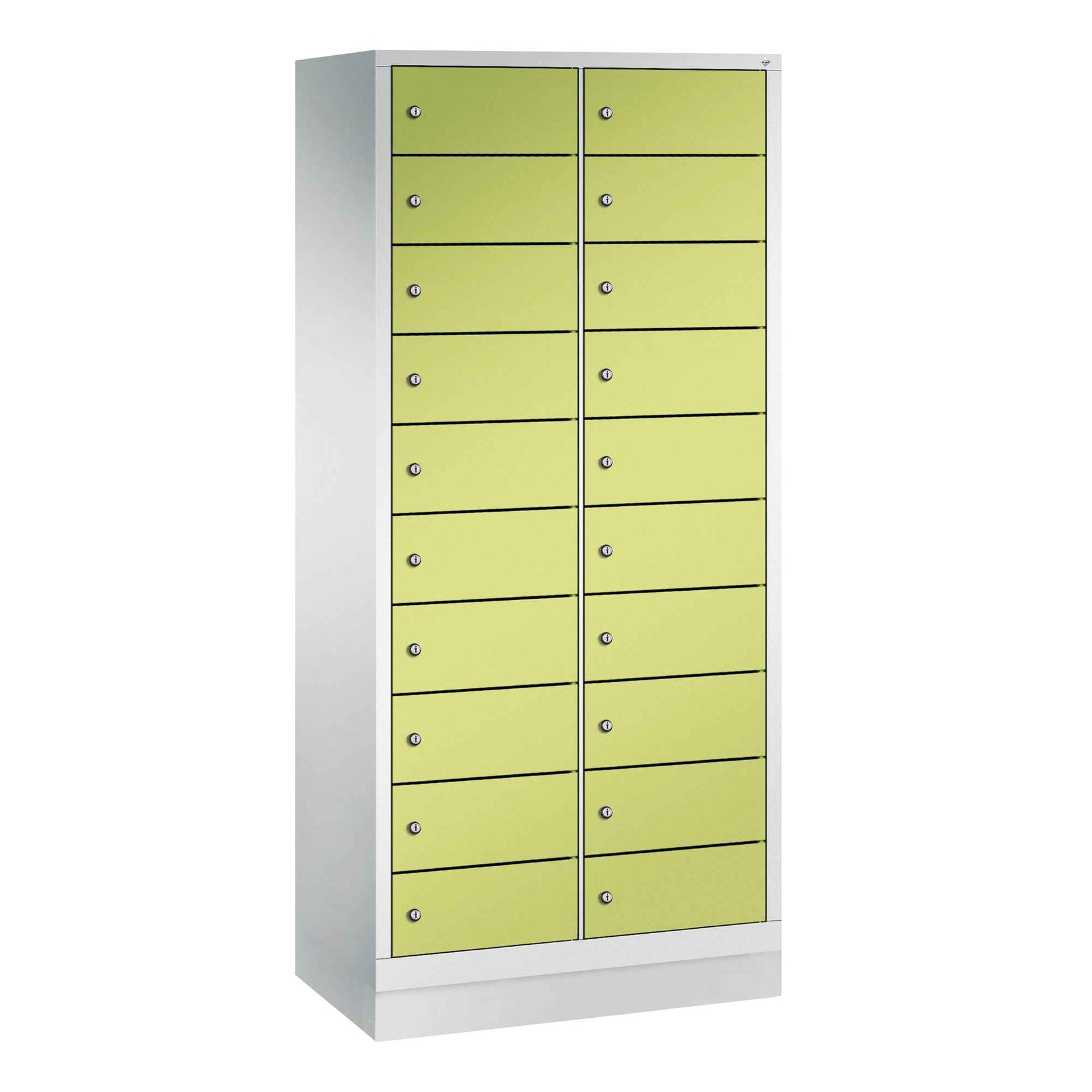 C+P Schließfachschrank Evolo48 mit Sockel 2 x 10 Fächer