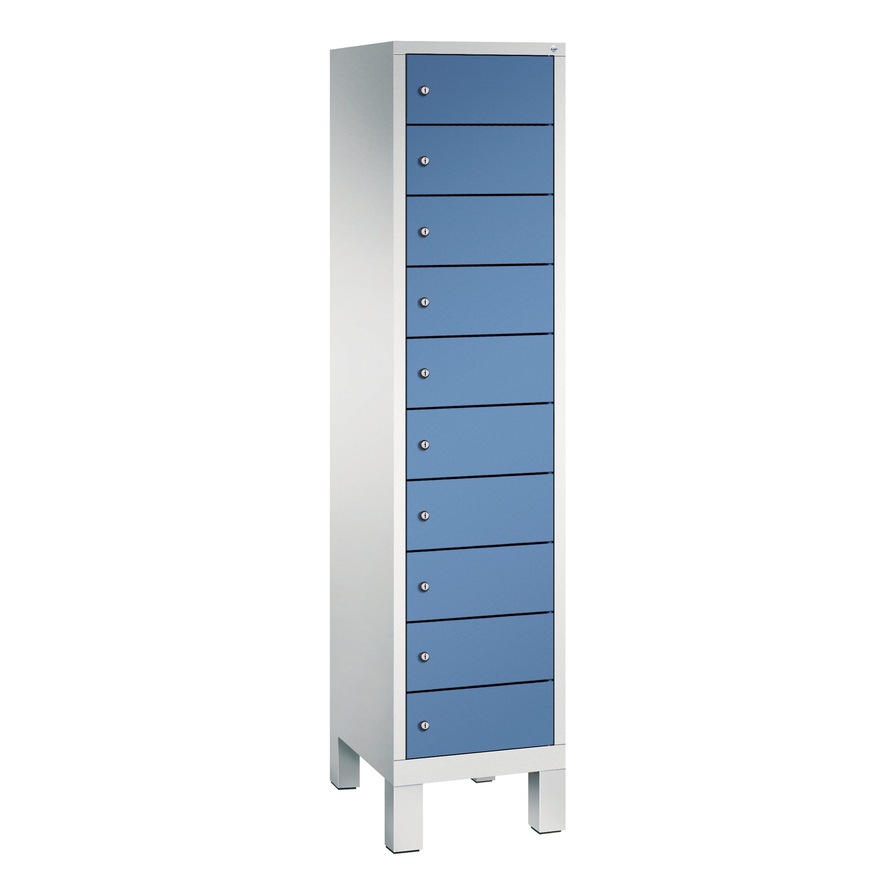 C+P Schließfachschrank Evolo48 mit Standfuß 10 Fächer – Produktbild 4
