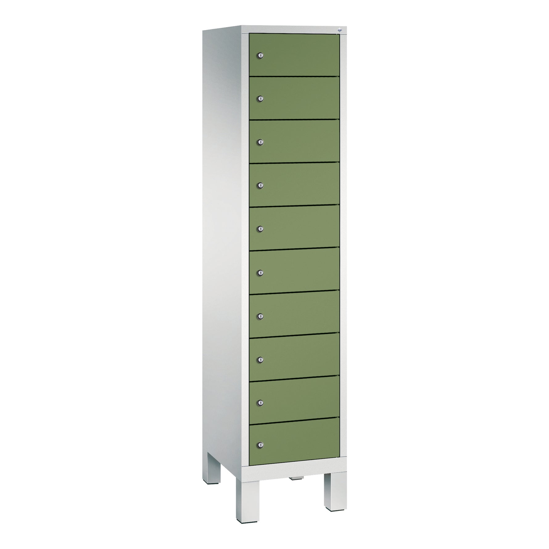 C+P Schließfachschrank Evolo48 mit Standfuß 10 Fächer – Produktbild 8