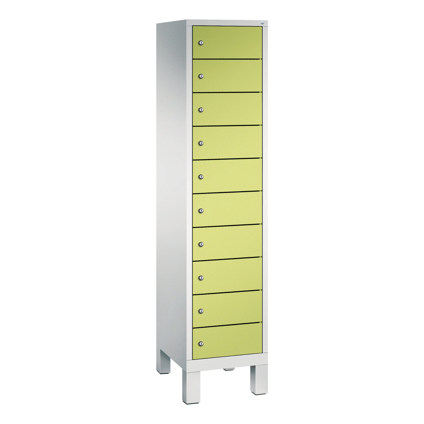 C+P Schließfachschrank Evolo48 mit Standfuß 10 Fächer – Produktbild 10