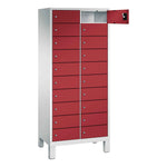 C+P Schließfachschrank Evolo48 mit Standfuß 2 x 10 Fächer
