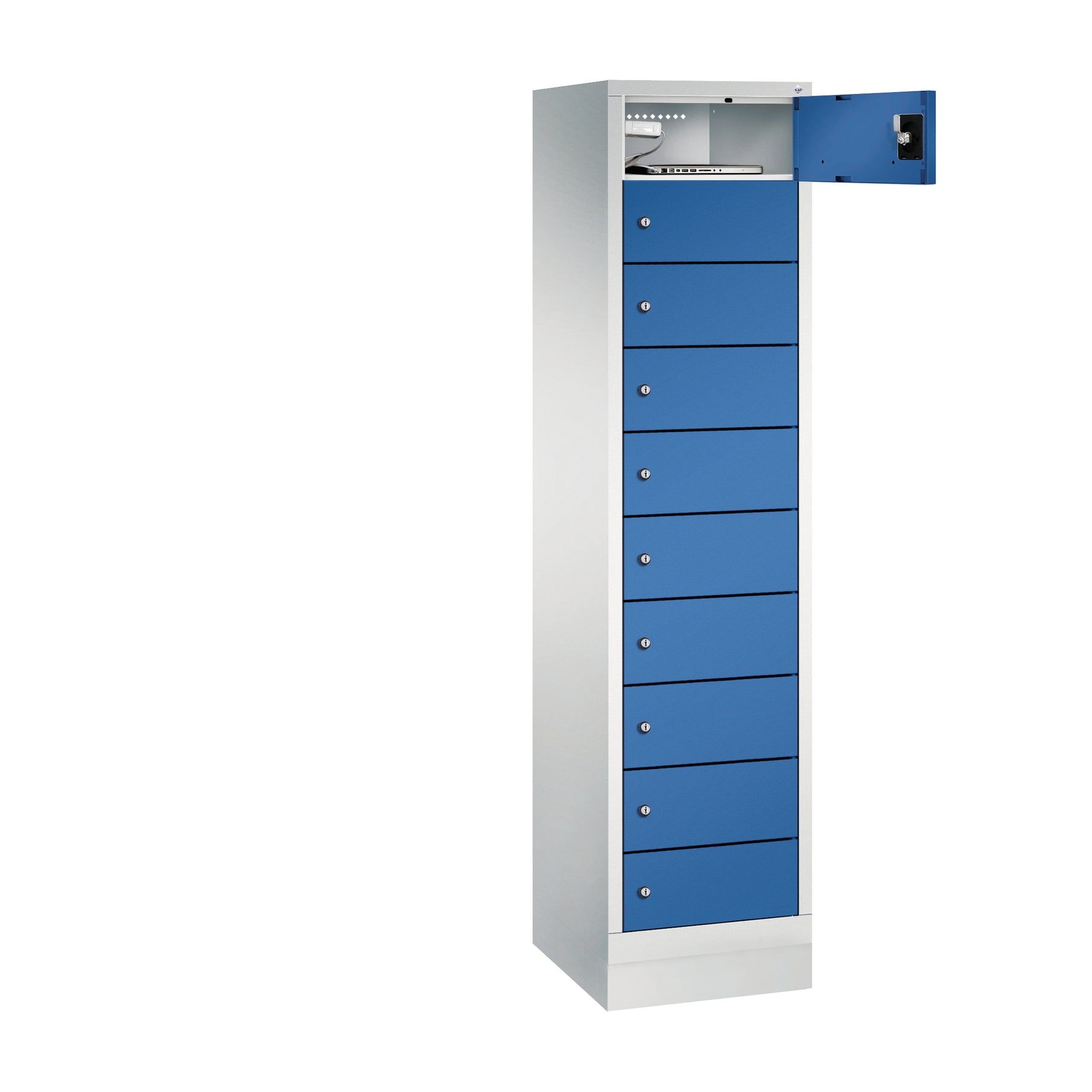 C+P Schließfachschrank Evolo48 mit Sockel 10 Fächer – Produktbild 10