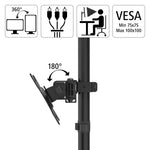 Hama Monitorschwenkarm FULLMOTION 2 Arme - Wiepa Bürofachpartner