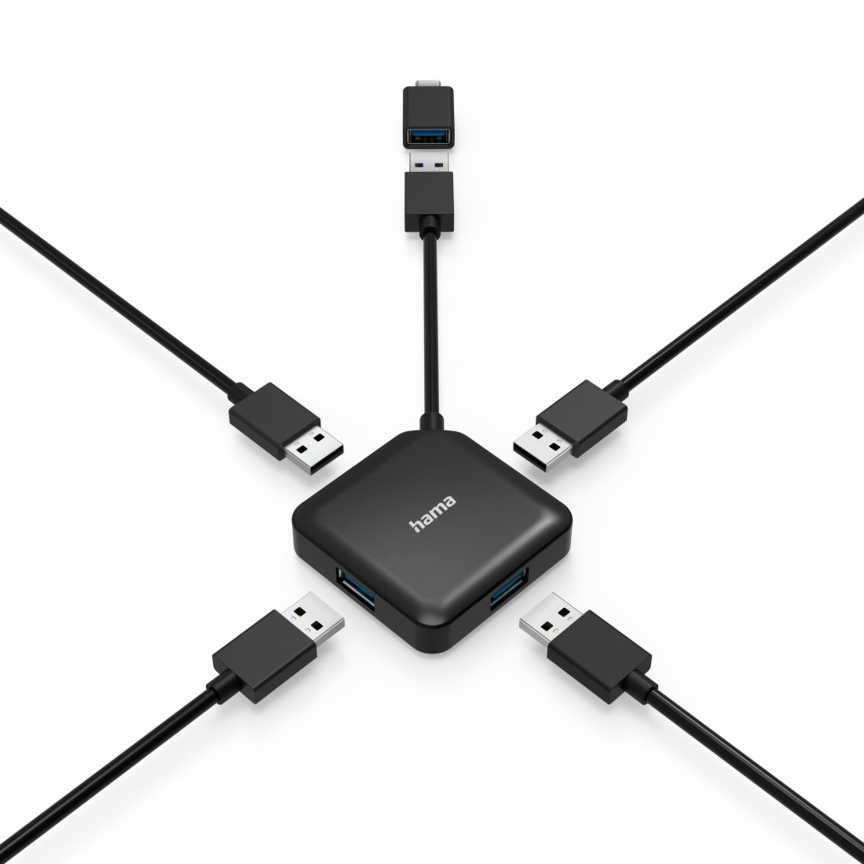 Hama USB-Hub USB-A, USB-C - Wiepa Bürofachpartner