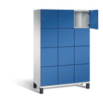 C+P Schließfachschrank Cambio 1.200 x 1.980 x 525 mm (B x H x T) 12 Fächer lichtgrau – Produktbild 2