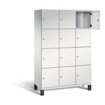 C+P Schließfachschrank Cambio 1.200 x 1.980 x 525 mm (B x H x T) 12 Fächer lichtgrau – Produktbild 6