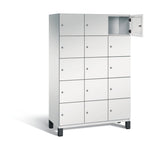 C+P Schließfachschrank Cambio 1.200 x 1.980 x 525 mm (B x H x T) 15 Fächer lichtgrau – Produktbild 6