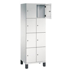 C+P Schließfachschrank Cambio 600 x 1.980 x 525 mm (B x H x T) 8 Fächer lichtgrau – Produktbild 6