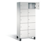 C+P Schließfachschrank Cambio 800 x 1.980 x 525 mm (B x H x T) 10 Fächer lichtgrau – Produktbild 2