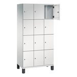 C+P Schließfachschrank Cambio 900 x 1.980 x 525 mm (B x H x T) 12 Fächer lichtgrau – Produktbild 6