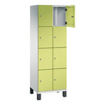 C+P Schließfachschrank Cambio 600 x 1.980 x 525 mm (B x H x T) 8 Fächer lichtgrau – Produktbild 4
