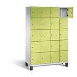 C+P Schließfachschrank Cambio 1.200 x 1.980 x 525 mm (B x H x T) 20 Fächer lichtgrau