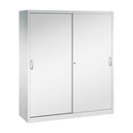 C+P Schiebetürenschrank Acurado 2 x 5 Ordnerhöhen 1.600 x 1.950 x 500 mm (B x H x T) lichtgrau