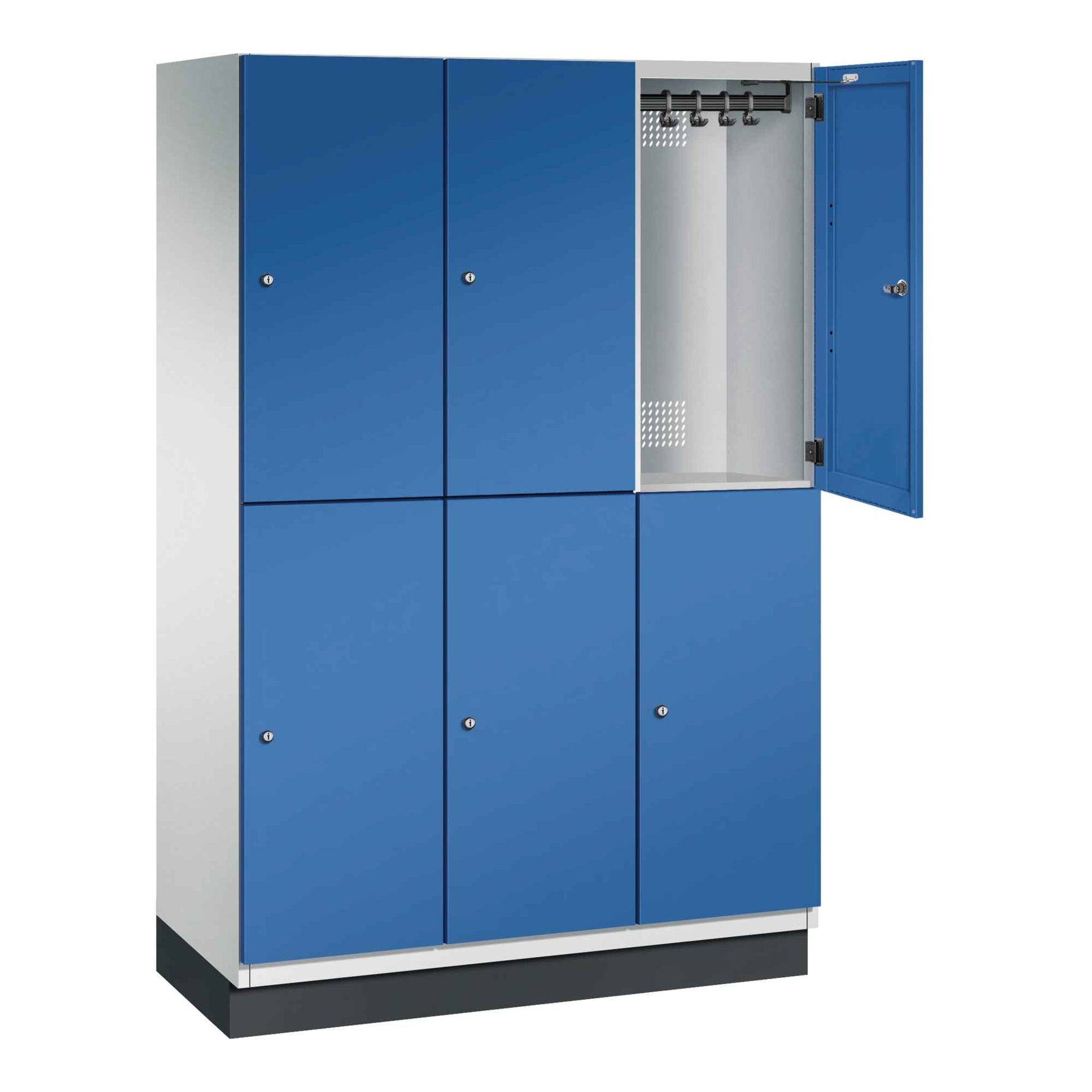 C+P Kleiderspind Cambio 1.200 x 1.950 x 525 mm (B x H x T) lichtgrau
