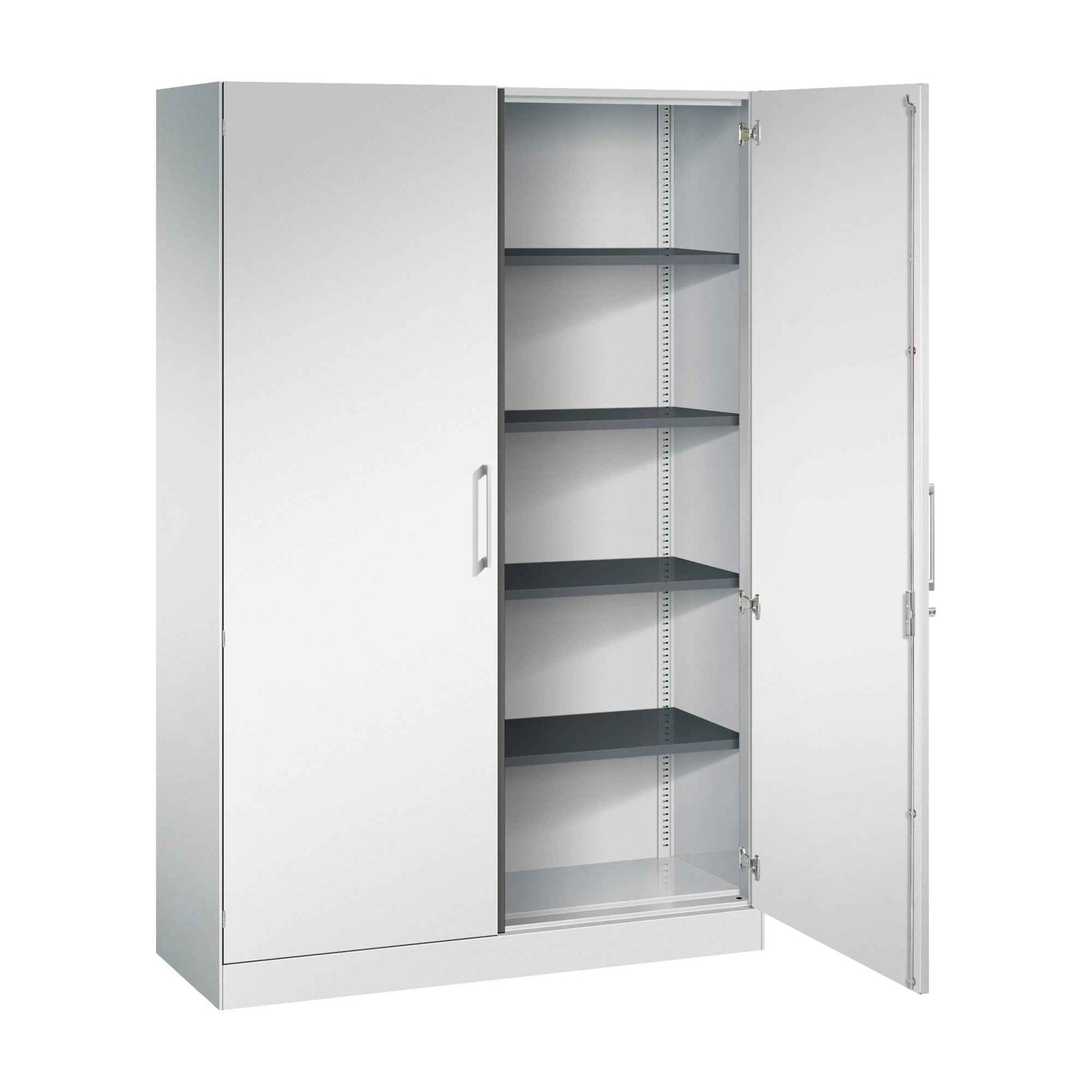C+P Flügeltürenschrank Asisto 1.200 x 1.980 x 435 mm (B x H x T) lichtgrau