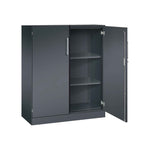 C+P Flügeltürenschrank Asisto 1.000 x 1.310 x 435 mm (B x H x T) schwarzgrau