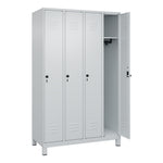 C+P Kleiderspind Classic PLUS mit Standfuß 1.200 x 1.950 x 500 mm (B x H x T) lichtgrau – Produktbild 4