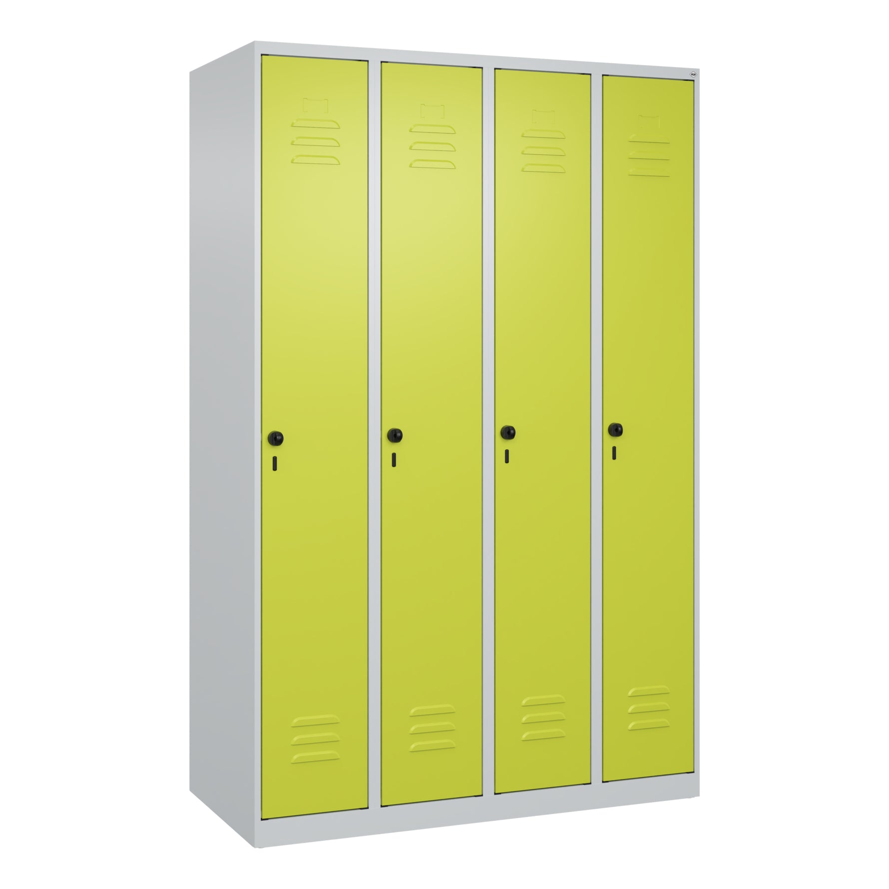 C+P Kleiderspind Classic PLUS mit Sockel 1.200 x 1.850 x 500 mm (B x H x T) lichtgrau – Produktbild 4