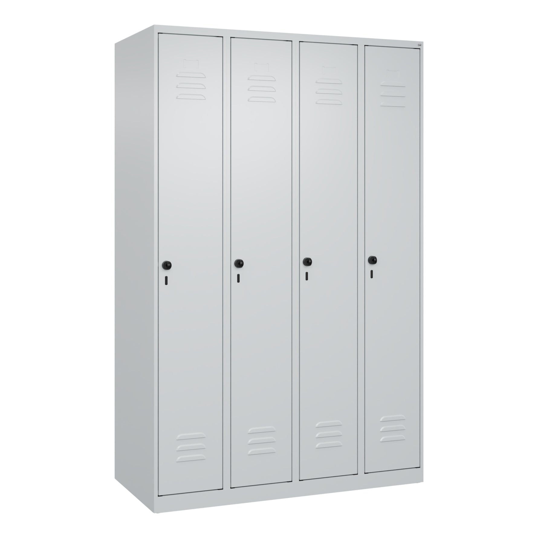 C+P Kleiderspind Classic PLUS mit Sockel 1.200 x 1.850 x 500 mm (B x H x T) lichtgrau – Produktbild 6