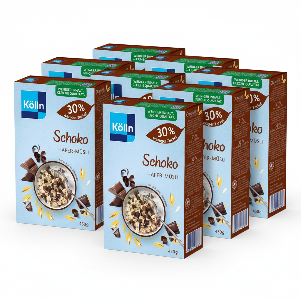 Kölln Müsli Hafer Schoko 8 x 450 g/Pack.