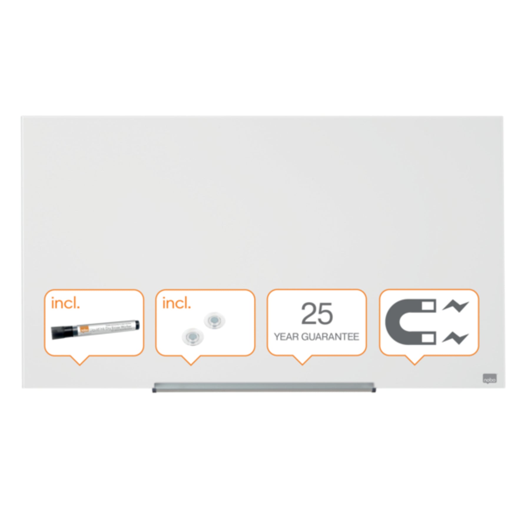 Nobo® Glasboard Impression Pro 100 x 56 x 5,1 cm (B x H x T) - Wiepa Bürofachpartner