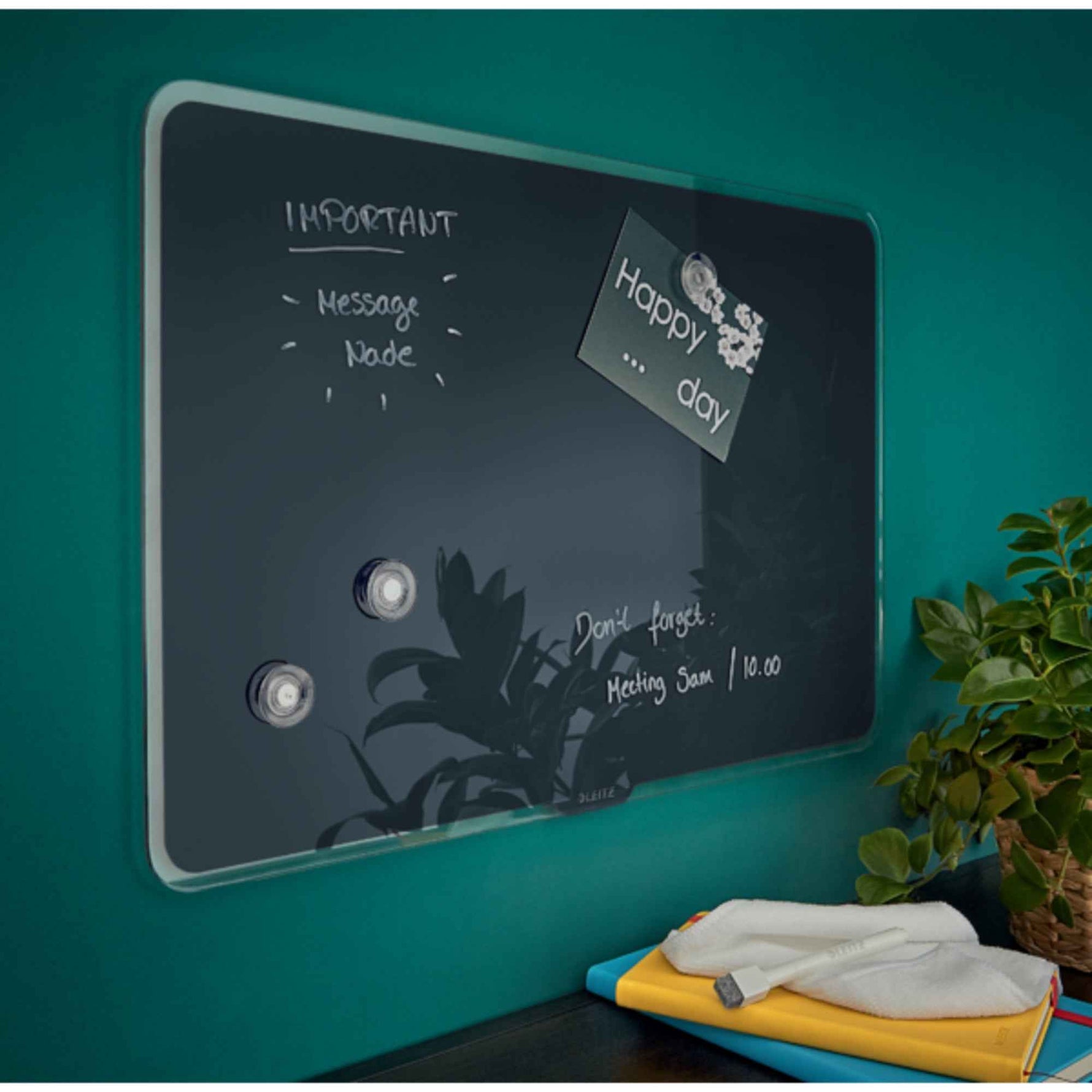 Leitz Glasboard Cosy 80 x 60 x 0,4 cm (B x H x T)