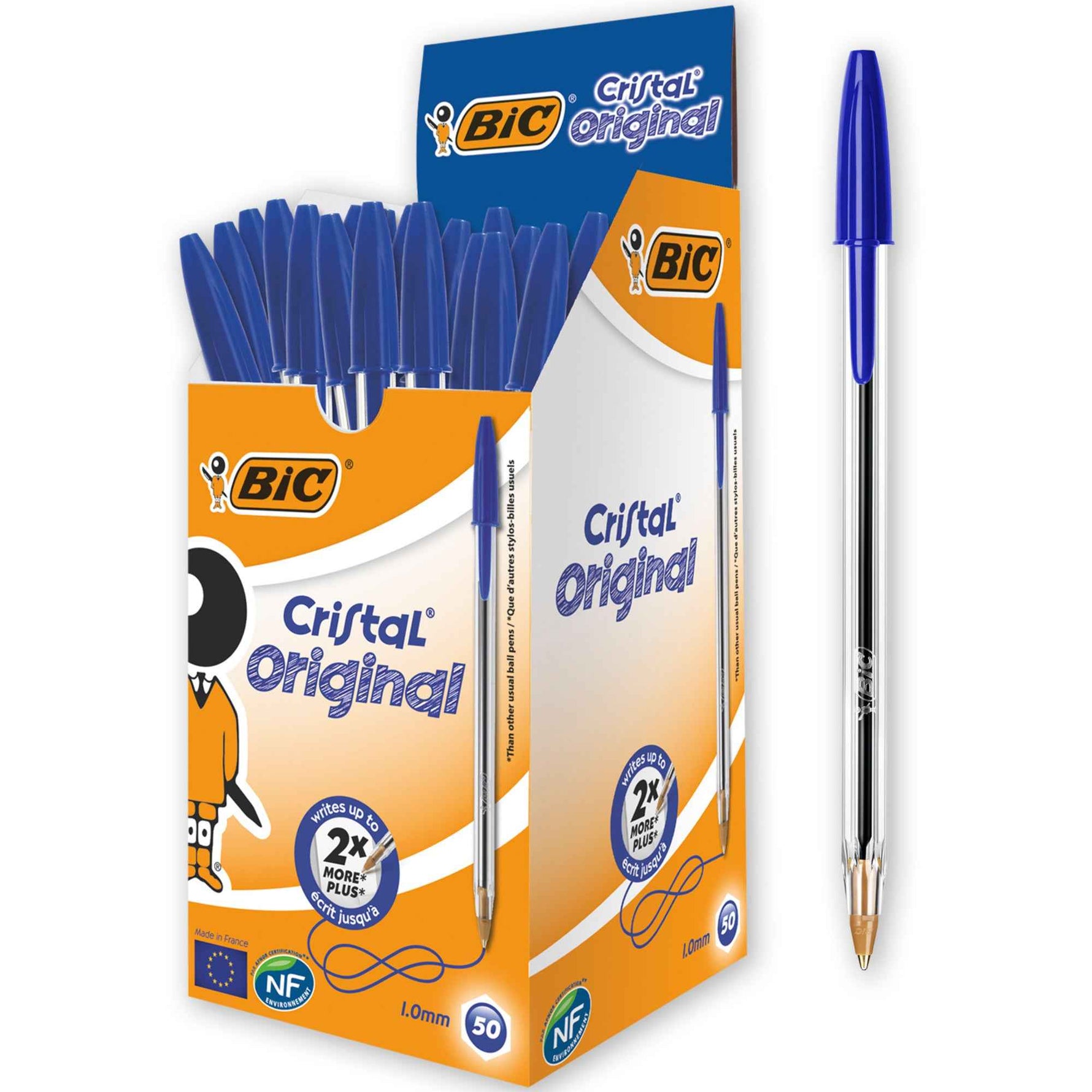 BIC® Kugelschreiber Cristal® Original ISO 12757-2 50 St./Pack.