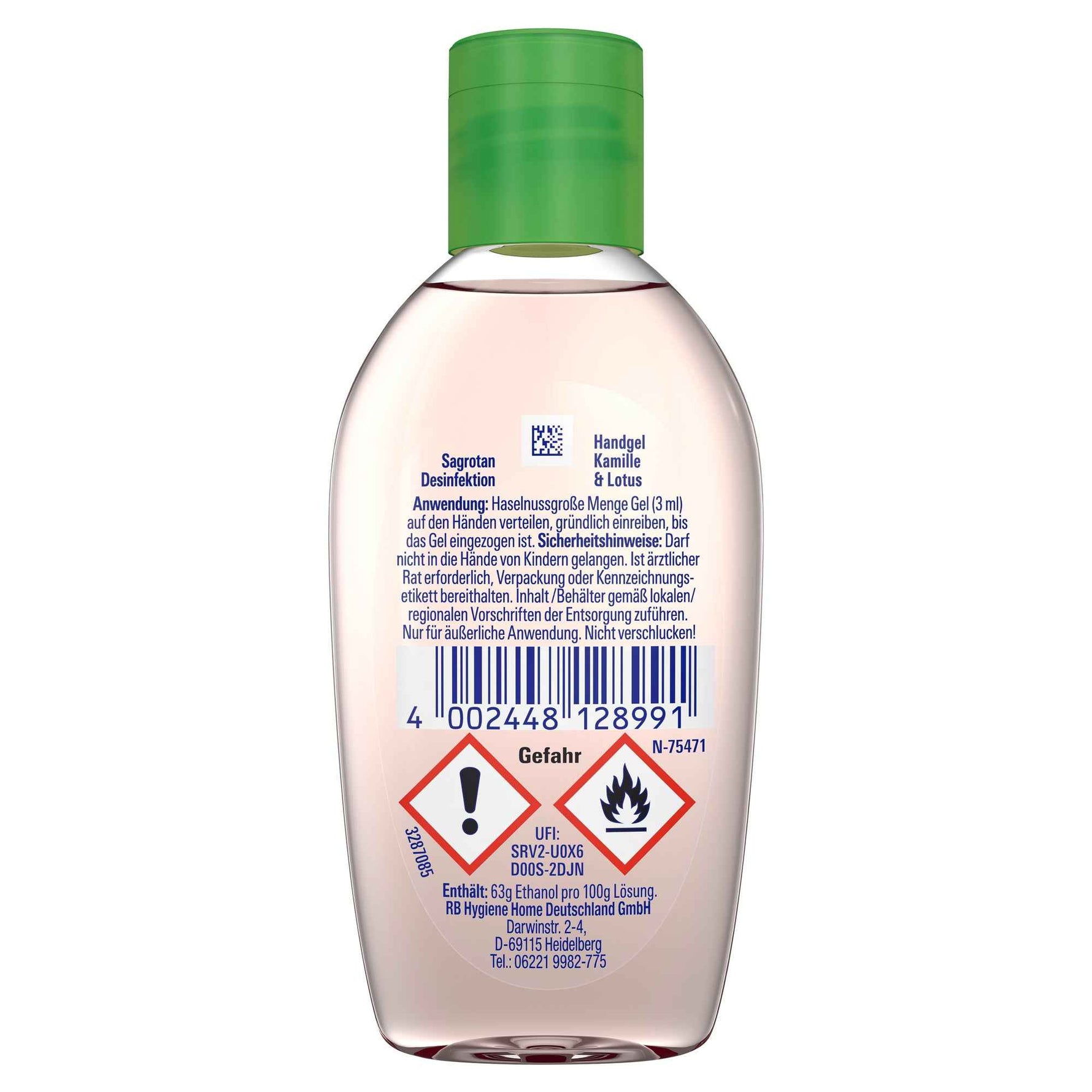 Sagrotan Handdesinfektion Gel Kamille & Lotus 0,050 l