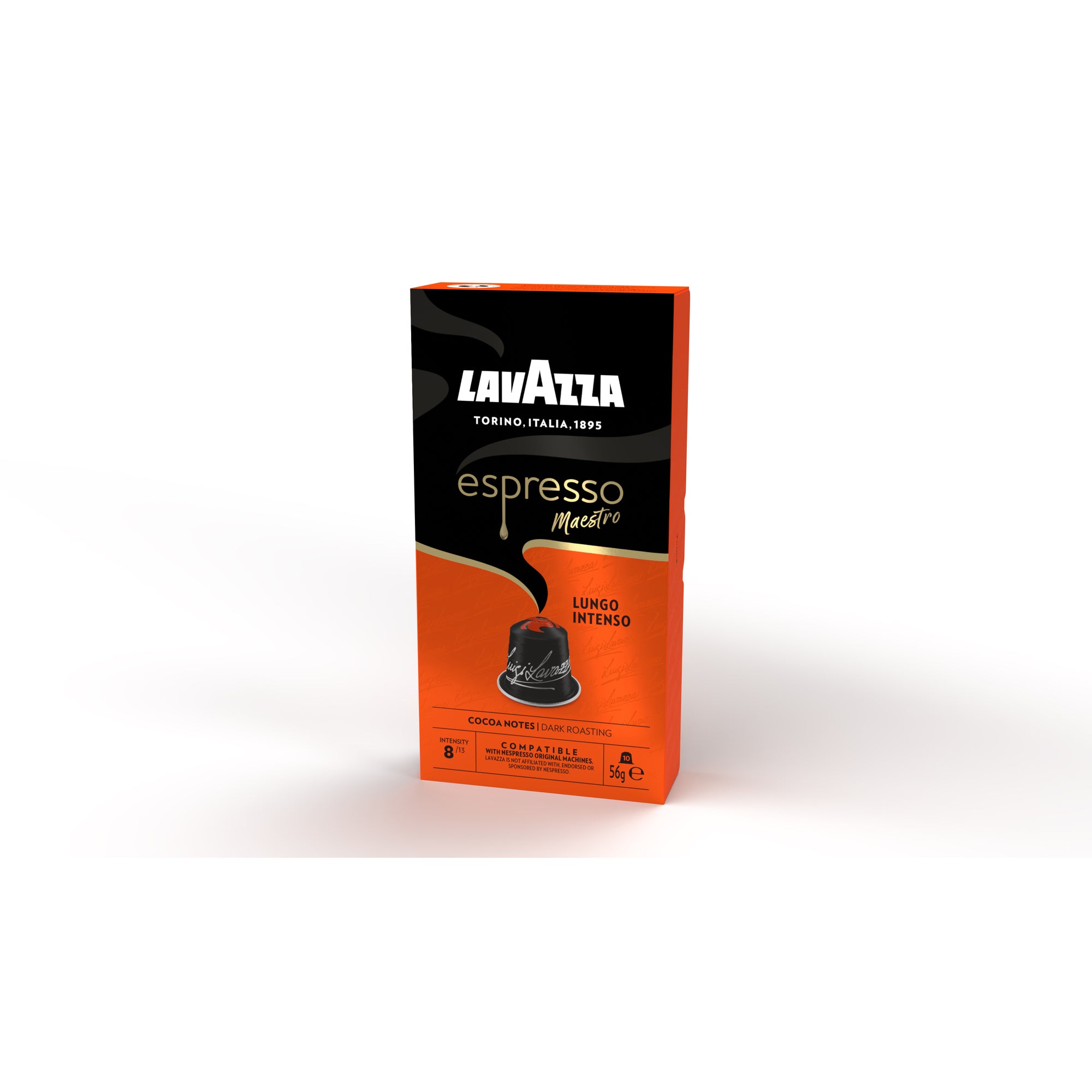 Lavazza Espressokapsel Maestro Lungo Intenso, Caramel, schokoladig - Wiepa Bürofachpartner