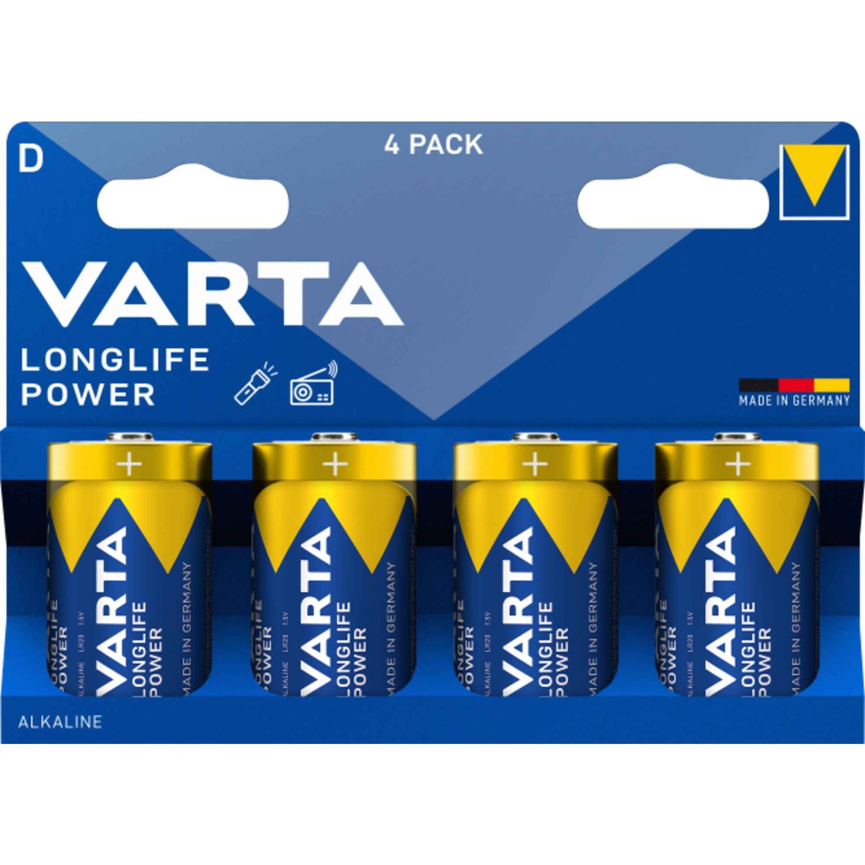 Varta Batterie Longlife Power D/Mono 4 St./Pack.