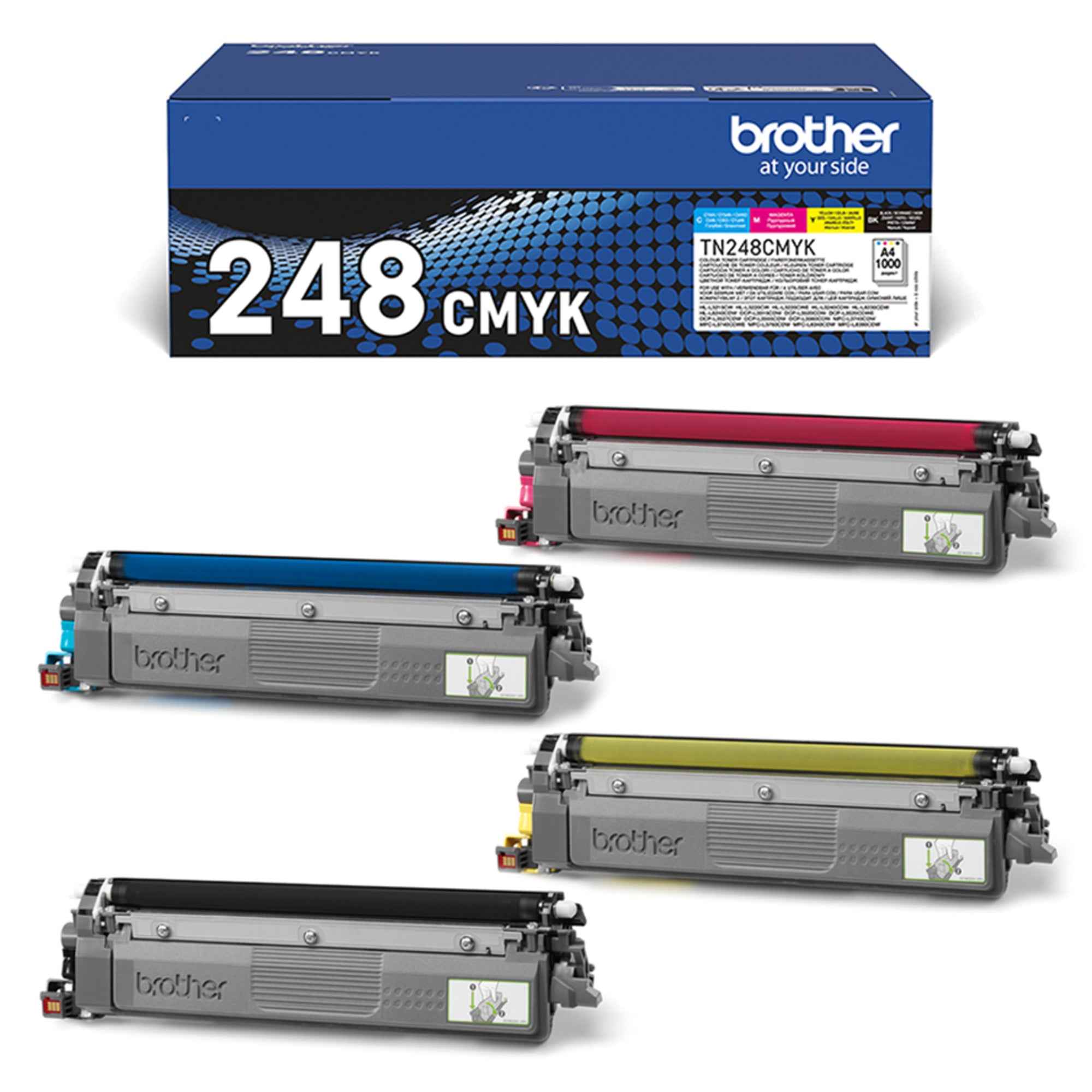 Brother Toner TN-248VAL schwarz, cyan, magenta, gelb