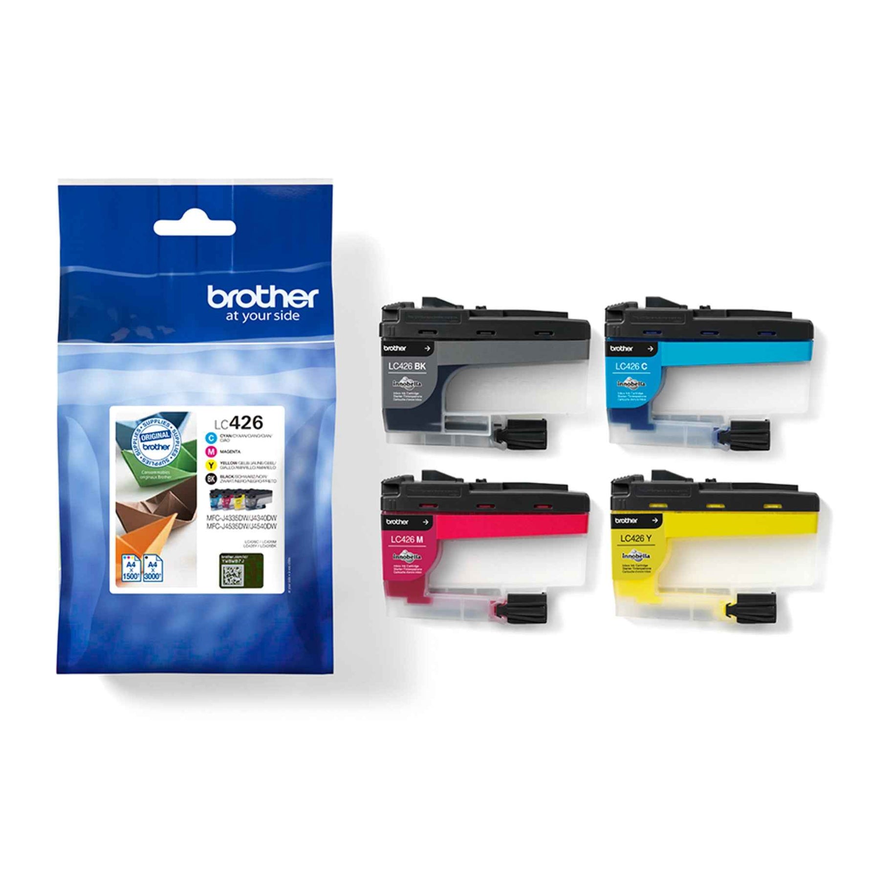 Brother Tintenpatrone LC-426VAL schwarz, cyan, magenta, gelb
