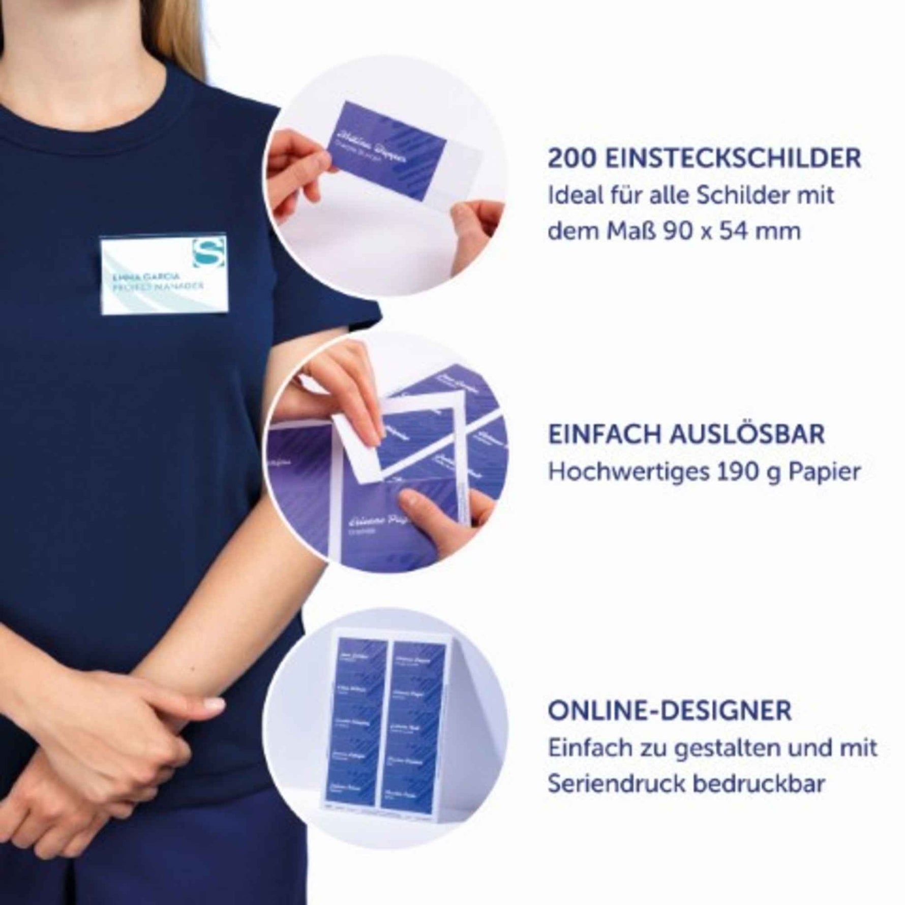 Avery Zweckform Einsteckschild 90 x 54 mm (B x H)