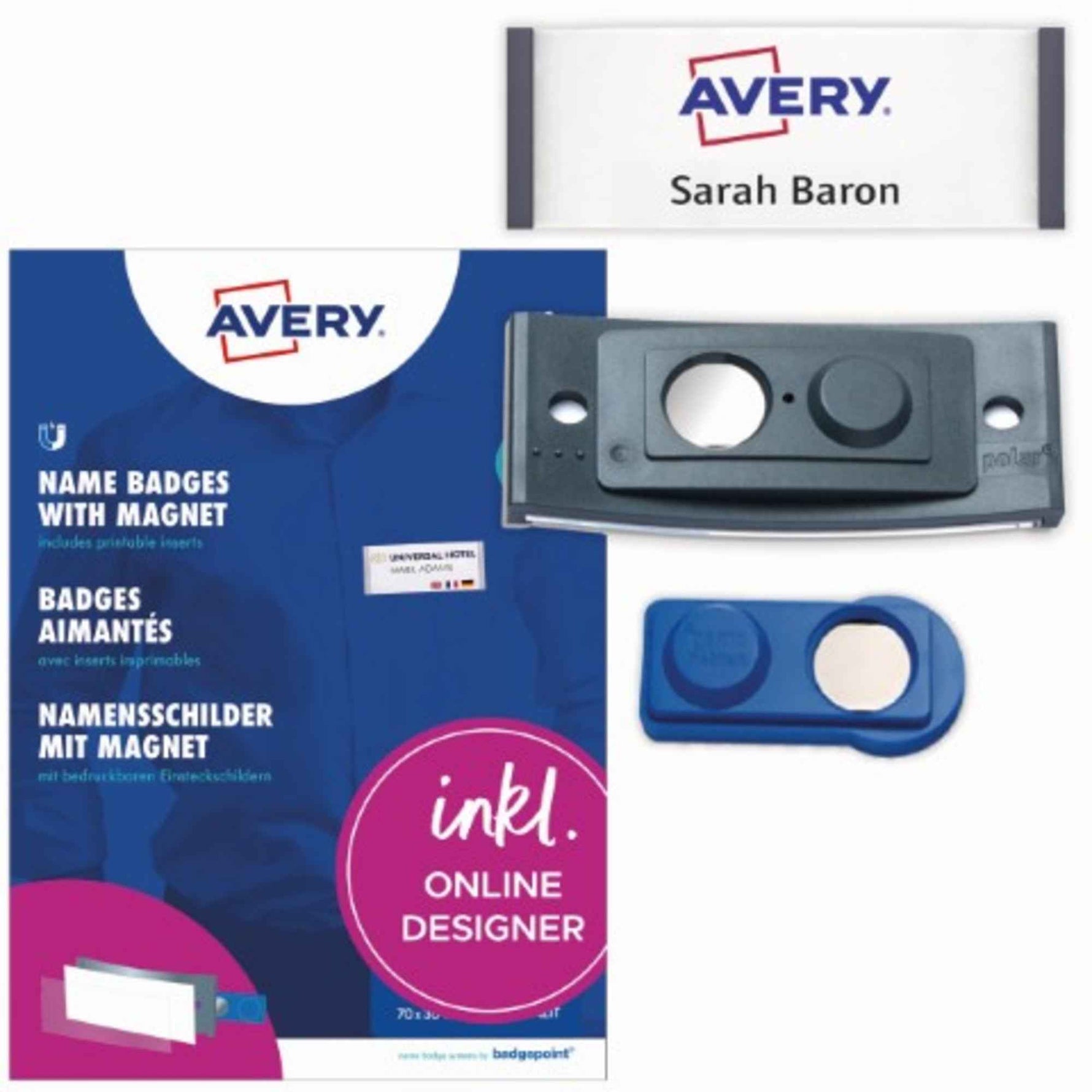 Avery Zweckform Namensschild polar® classic 70 x 30 mm (B x H) 5 St./Pack.