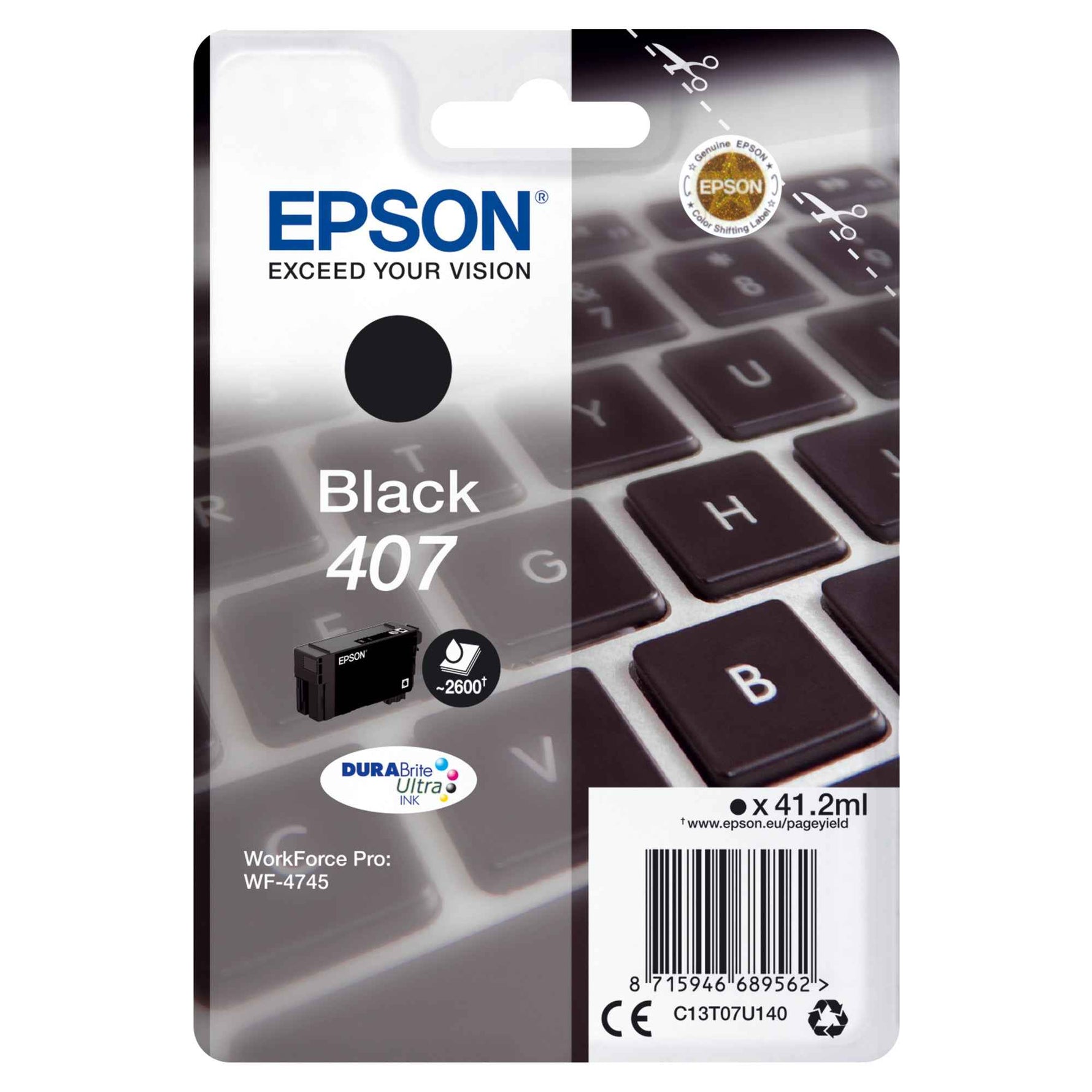 Epson Tintenpatrone 407 schwarz
