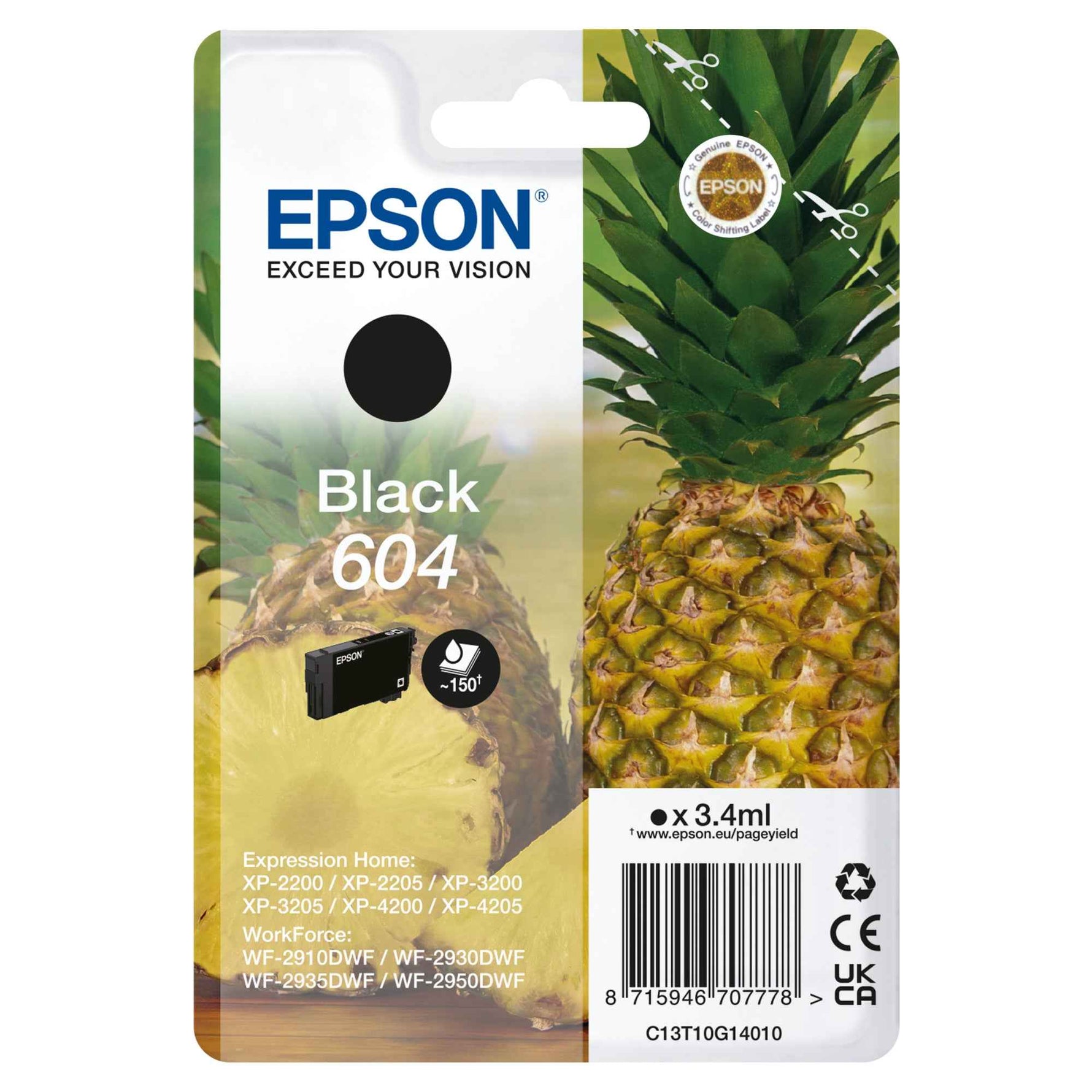 Epson Tintenpatrone 604 schwarz