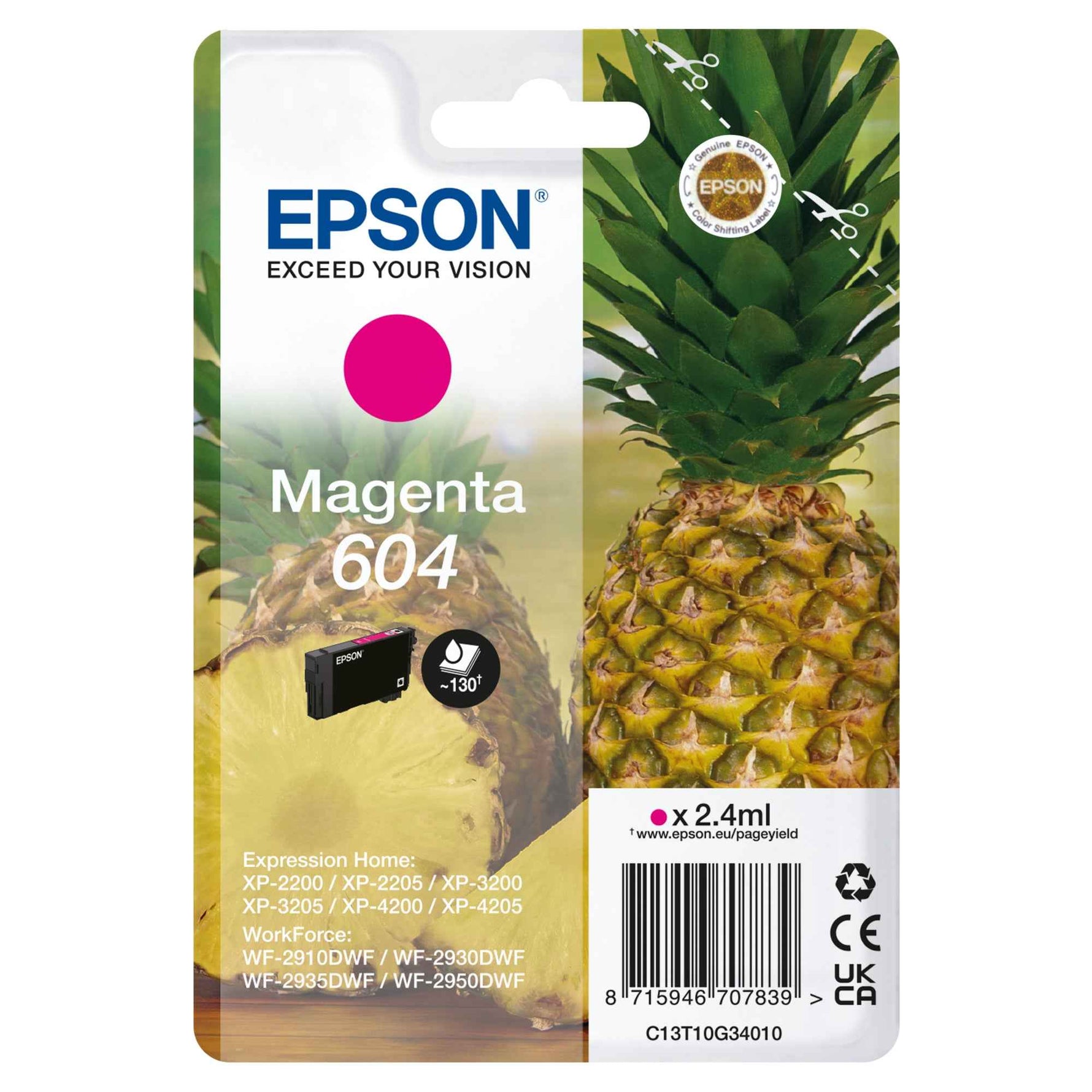 Epson Tintenpatrone 604 magenta