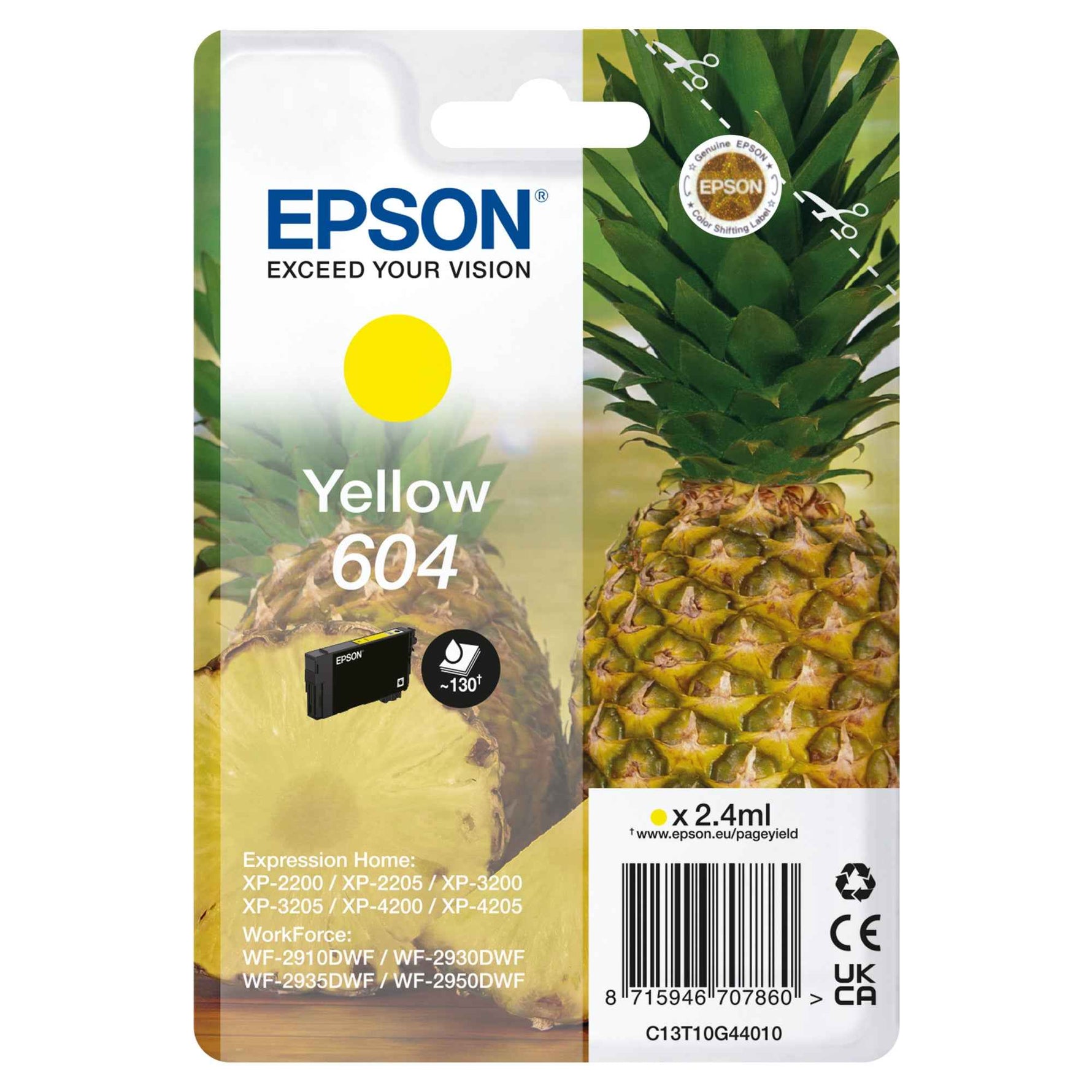 Epson Tintenpatrone 604 gelb