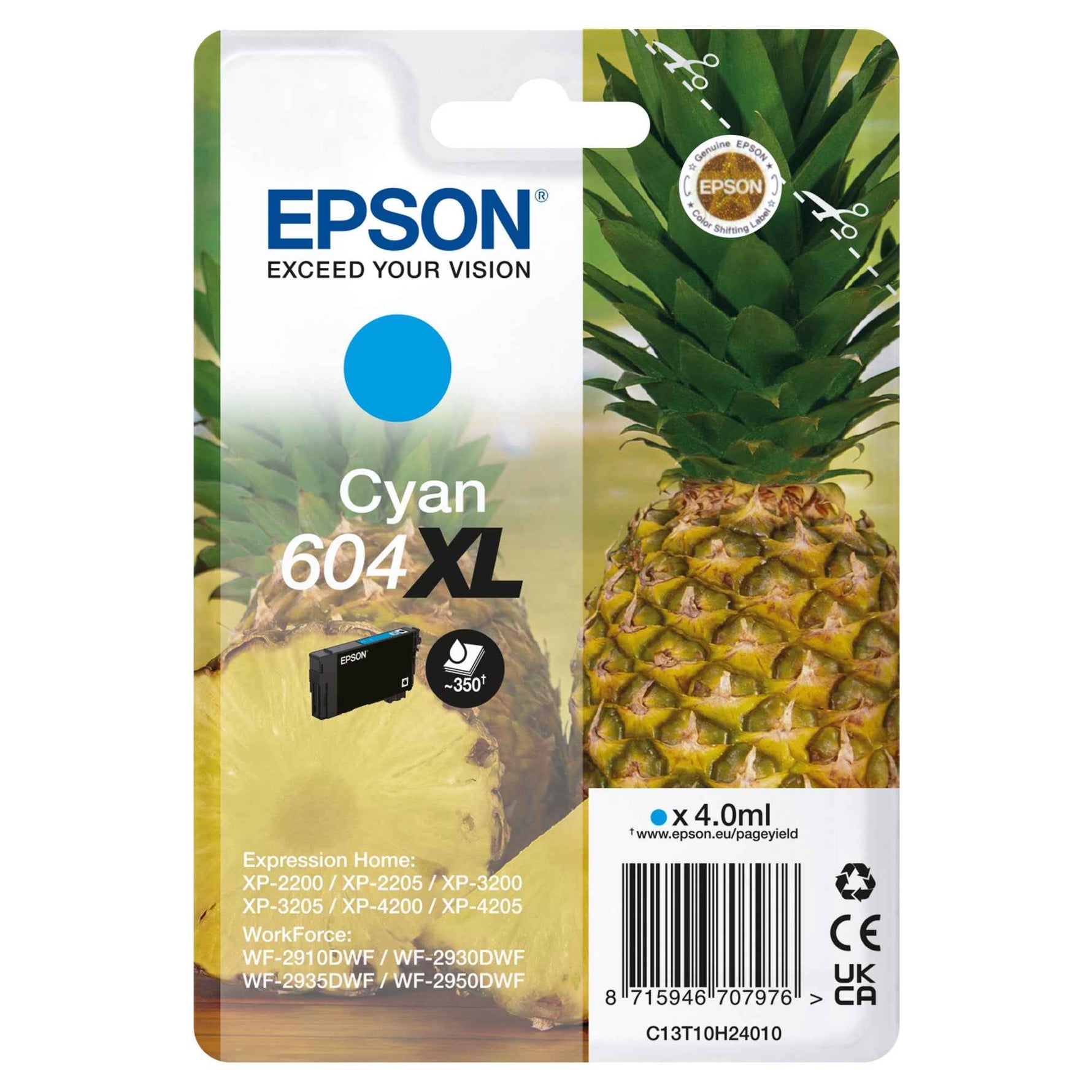 Epson Tintenpatrone 604XL cyan