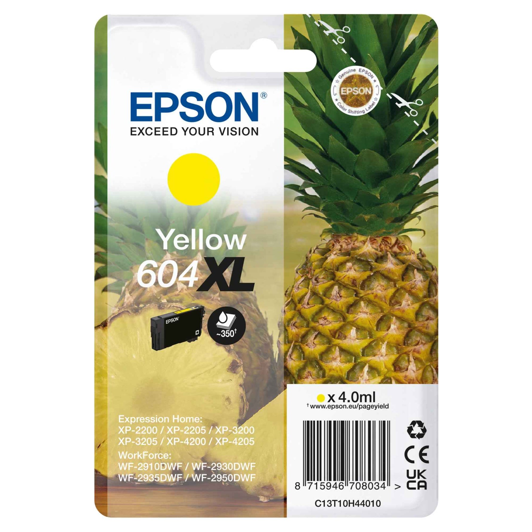 Epson Tintenpatrone 604XL gelb