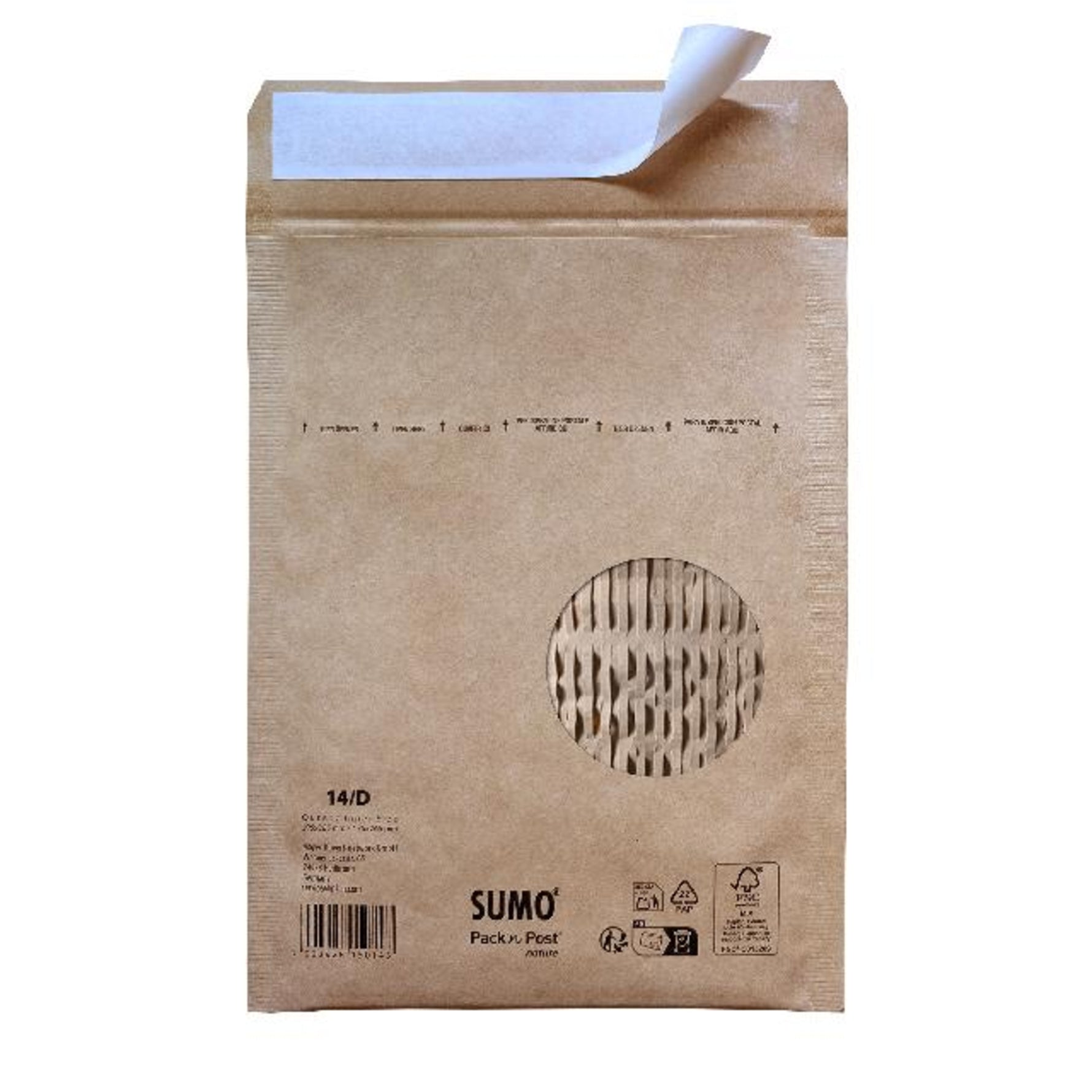 SUMO Papierpolstertasche Pack'n Post nature 14/D 10 St./Pack. - Wiepa Bürofachpartner