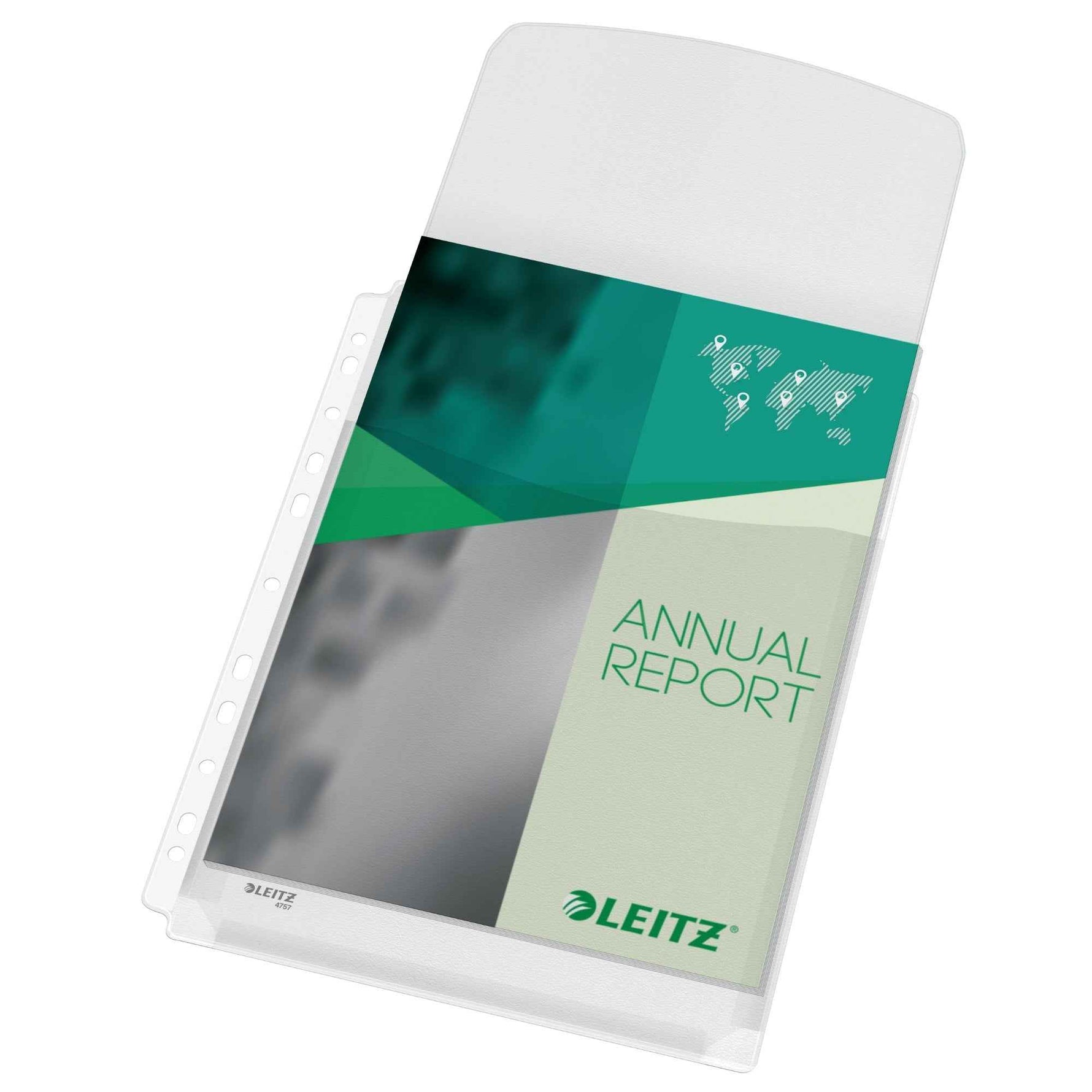 Leitz Prospekthülle Maxi DIN A4 23,6 x 30,7 cm (B x H) Klappdeckel 5 St./Pack.