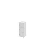 Hammerbacher Schließfachschrank 400 x 1.100 x 420 mm (B x H x T) 3 Fächer grau