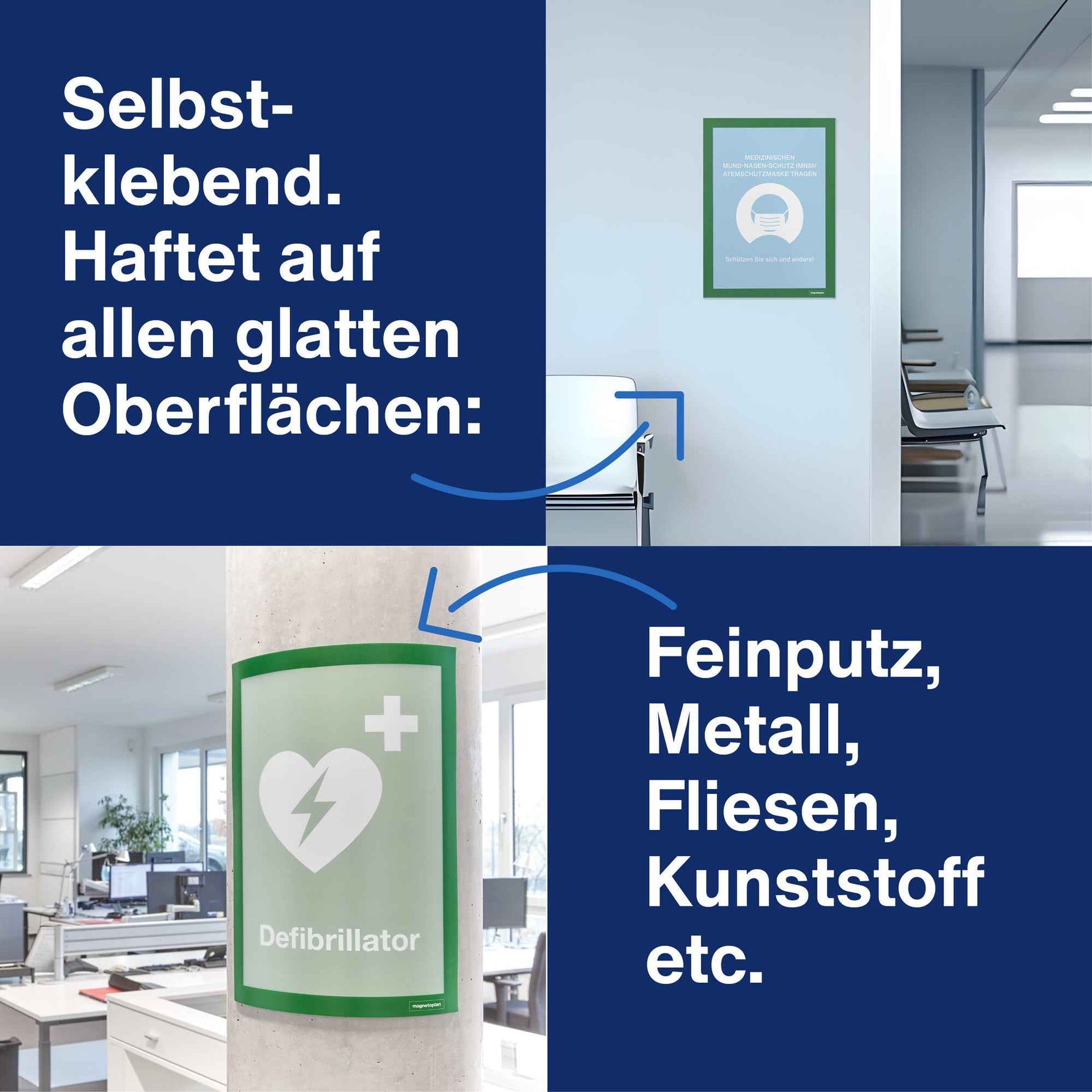 magnetoplan® Magnetrahmen magnetofix DIN A4 2 St./Pack.