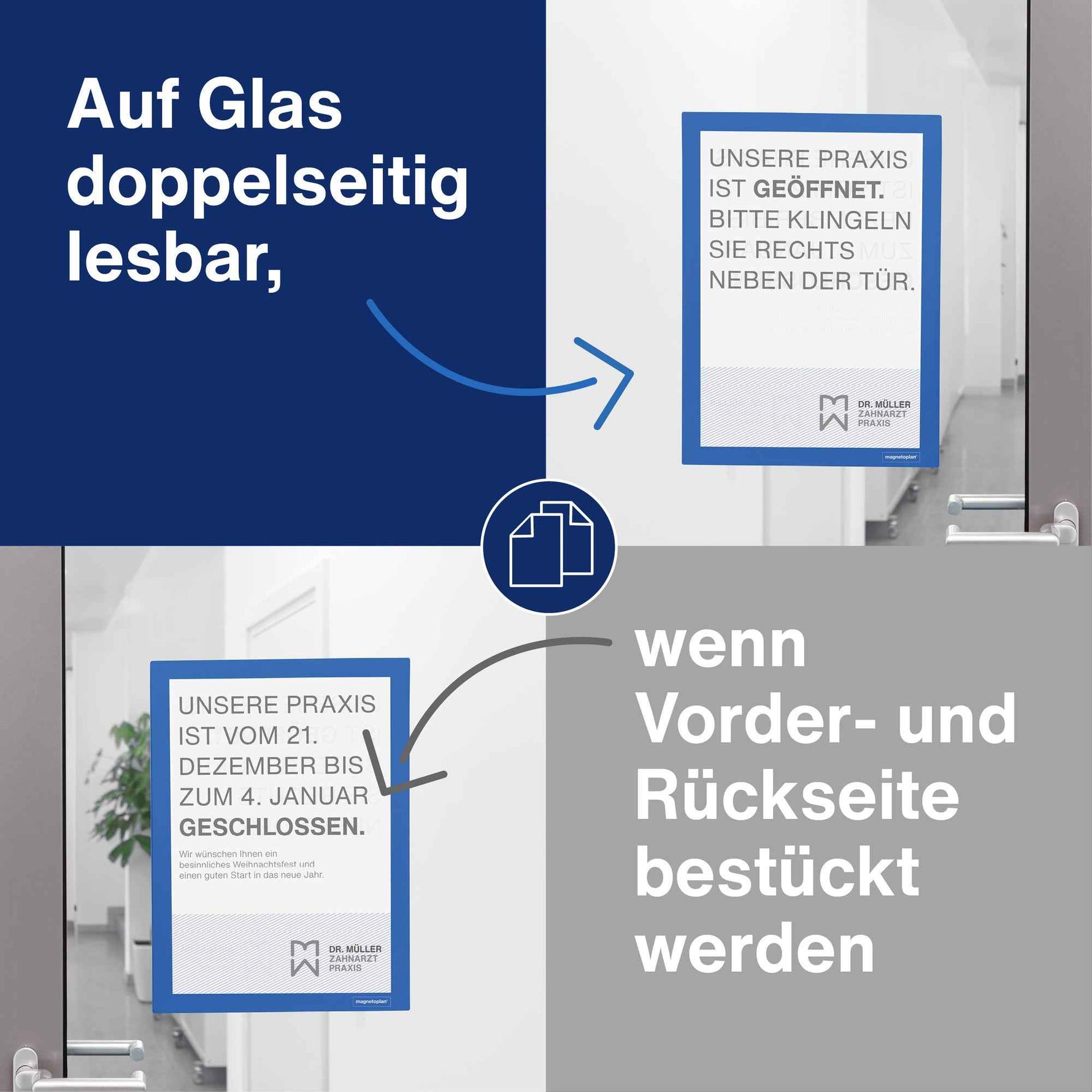 magnetoplan® Magnetrahmen magnetofix DIN A4 2 St./Pack.