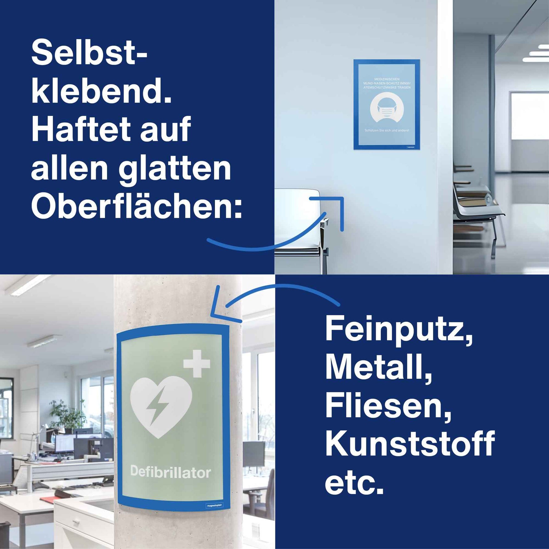 magnetoplan® Magnetrahmen magnetofix DIN A4 2 St./Pack.