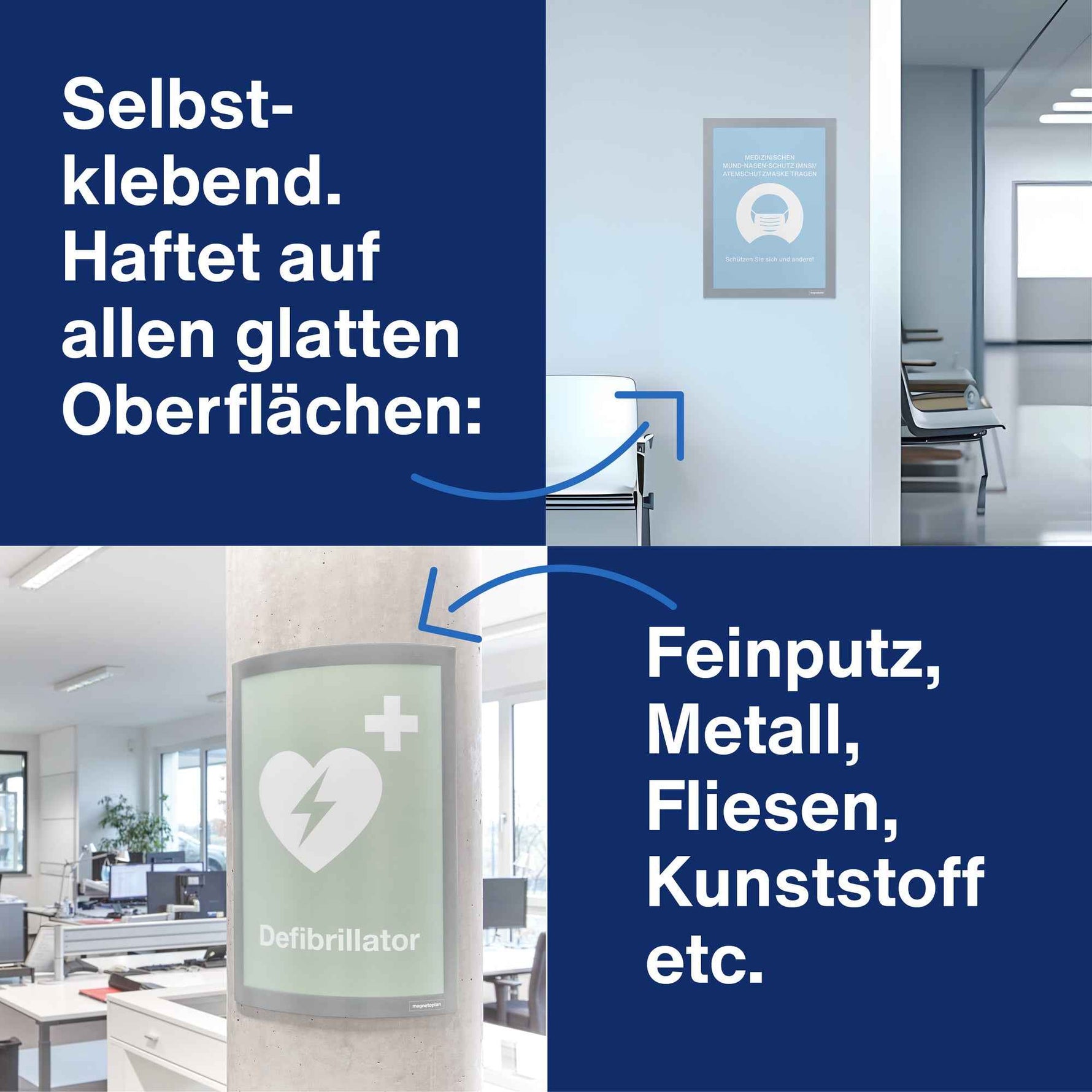 magnetoplan® Magnetrahmen magnetofix DIN A4 2 St./Pack.